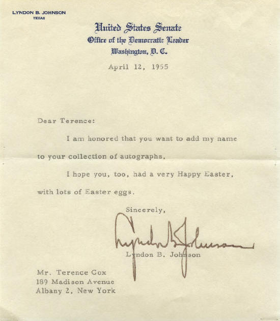 History In Ink Historical Autographs Sold Item 04073 President